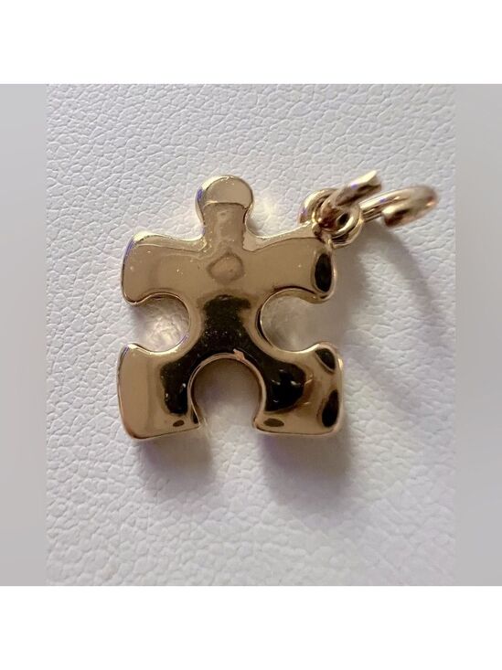 None Jewelry - GOLD AUTISM PUZZLE PIECE CHARM